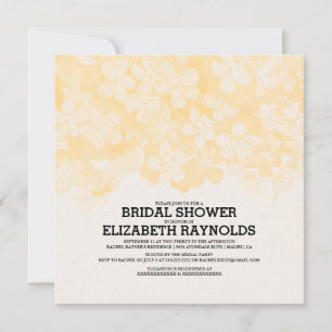 Gold Blume Bridal Dusche Einladungen