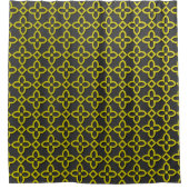 Gold-Blume Duschvorhang (Vorderseite)