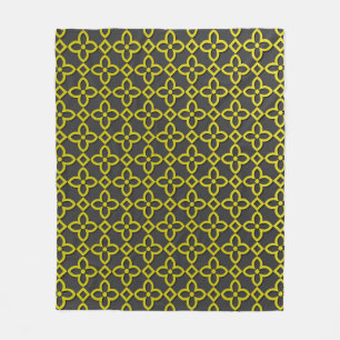 Gold-Blume Fleecedecke