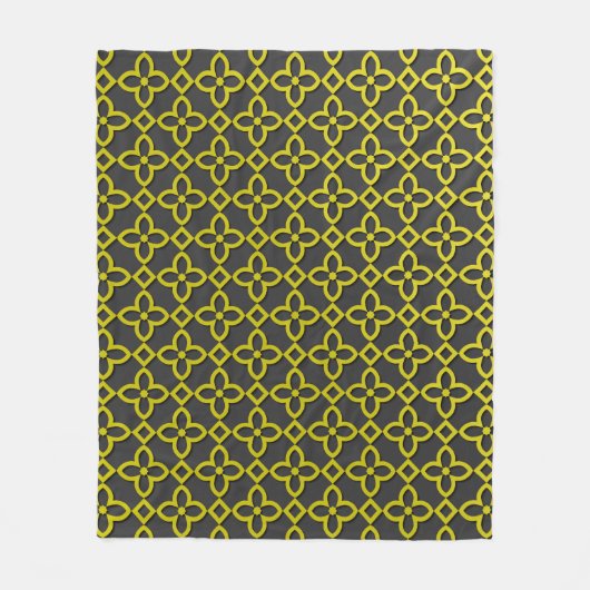 Gold-Blume Fleecedecke (Vorderseite)