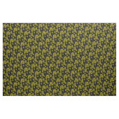 Gold-Blume/Gold-Blätter/Folkloreblume/ 2 Schwarz Stoff (Yard (91,4 cm))