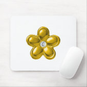 GOLD-BLUME MIT DIAMOND MOUSEPAD (Mit Mouse)