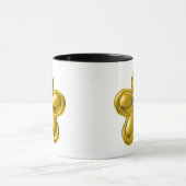 GOLD-BLUME MIT DIAMOND TASSE (Zentrum)
