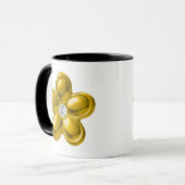 GOLD-BLUME MIT DIAMOND TASSE (Vorderseite Links)
