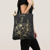 Gold-Blume Mit Monogramm Tasche (Von Nahem)