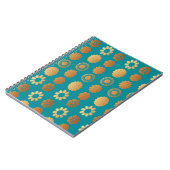 Gold-Blume Notizblock (Linke Seite)