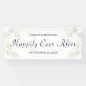 Gold Blume Wedding Sign Banner (Horizontal)