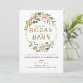 Gold Blumenbücher für Baby 2 Save The Date (Stehend Vorderseite)