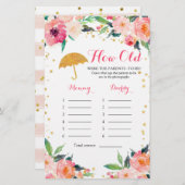 Gold Blumenduschen wie alt waren die Eltern (Vorne/Hinten)