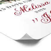 Gold Blush Burgundy Dais Until I Do 8x10 Schild (Ecke)