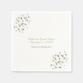 Gold Blush Confetti Dots Serviette (Vorderseite)