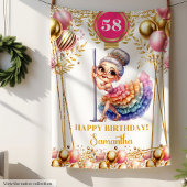 Gold Blush Individuelle Name Funny Oma Blanket Fleecedecke