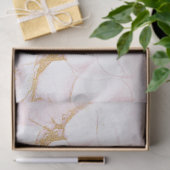 Gold Blush Marmor Seidenpapier (Geschenk)