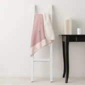 Gold Blush Pink Ombre Herz Sherpadecke (Beispiel)