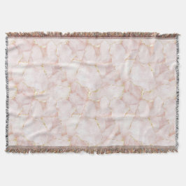 Gold Blush Pink Rosenblüten Blumen Decke
