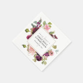 GOLD BLUSH ROTE ROSE FLORAL ERSTE HOLZGEMEINSCHAFT SERVIETTE (Ecke)