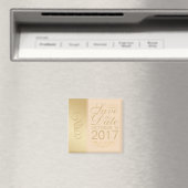 Gold Blush Speichern Sie das Date Magnet (In Situ (Geschirrspüler))