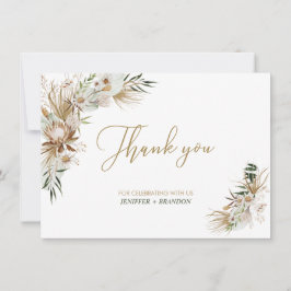 Gold Boho/Bohemische Gastgeschenk Hochzeit Danke K