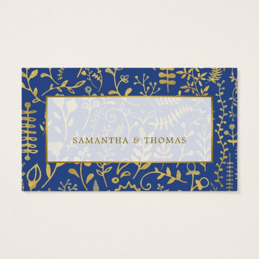 Gold Boho, Floral Diaper Raffle Ticket (Rückseite)