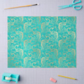 Gold-Boho-Friedenstruppen auf dem Wasserfall Seidenpapier (Basteln)