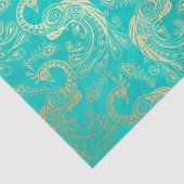 Gold-Boho-Friedenstruppen auf dem Wasserfall Seidenpapier (Detail)