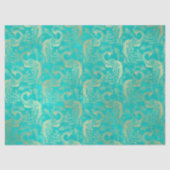 Gold-Boho-Friedenstruppen auf dem Wasserfall Seidenpapier (Vorderseite)