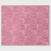 Gold-Boho-Friedenstruppen in Pink Geschenkpapier (Flach)