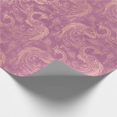 Gold-Boho-Friedenstruppen in Pink Geschenkpapier (Ecke)