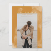 Gold Boho Watercolor Save the Date (Vorderseite)