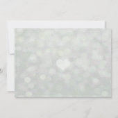 Gold Bokeh | Abendessen Probe Einladung (Rückseite)