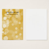 Gold Bokeh Earring Display Card (Vorne & Hinten)