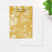 Gold Bokeh Earring Display Card (Schreibtisch)