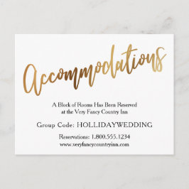 Gold & Bokeh Hochzeitskarte Postkarte