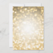 Gold Bokeh Lights Corporate Grand Opening Einladung (Rückseite)