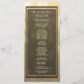 Gold Bokeh Lights Guest Program Programm (Rückseite)