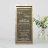 Gold Bokeh Lights Guest Program Programm (Stehend Vorderseite)