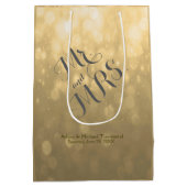 Gold Bokeh | Medium Bag Mittlere Geschenktüte (Rückseite)