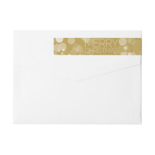 Gold Bokeh Moderne frohe Weihnachten