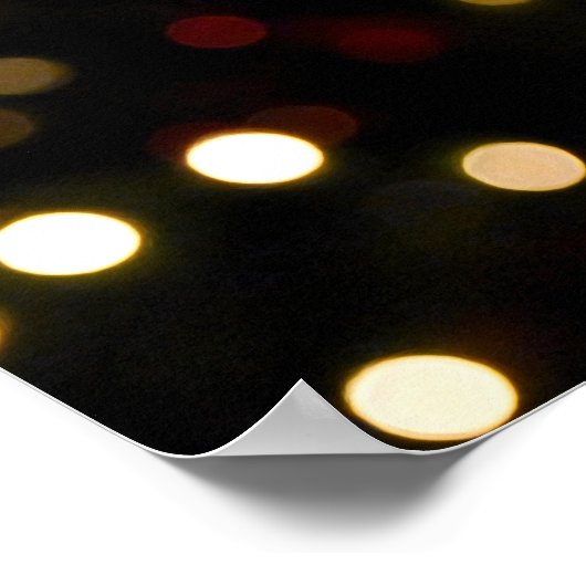 Gold Bokeh Poster (Ecke)