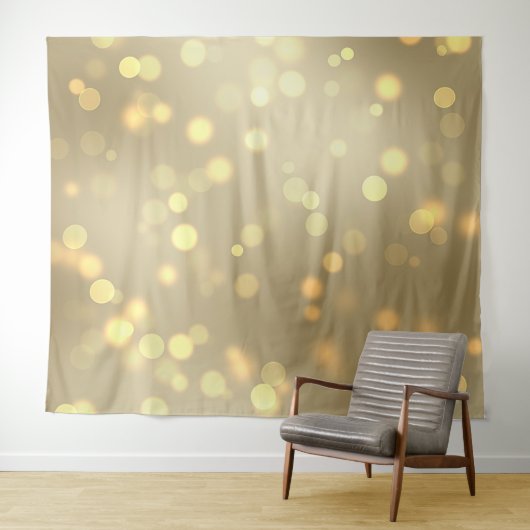 Gold Bokeh Tapestry Wandteppich (Beispiel (Horizontal))