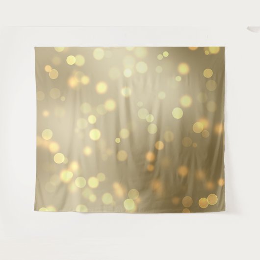 Gold Bokeh Tapestry Wandteppich (Vorderseite (Horizontal))