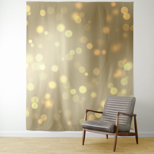 Gold Bokeh Tapestry Wandteppich (Beispiel)