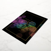 Gold Bokeh Wedding Foil Einladung (Gedreht)