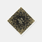 Gold Bokeh Weihnachten Serviette (Ecke)