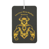 Gold Bold Bison Graphic Design Autolufterfrischer (Vorderseite)