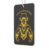 Gold Bold Bison Graphic Design Autolufterfrischer (Links)
