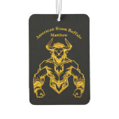 Gold Bold Bison Graphic Design Autolufterfrischer (Rückseite)