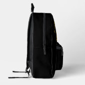 Gold Bold Bison Graphic Design Bedruckter Rucksack (Links)