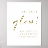 Gold Bold Handritten Script Gelassen Liebe Glow We