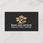 Gold Bonsai Gartenanlage Landschaftsgärten Visitenkarte (Vorderseite)